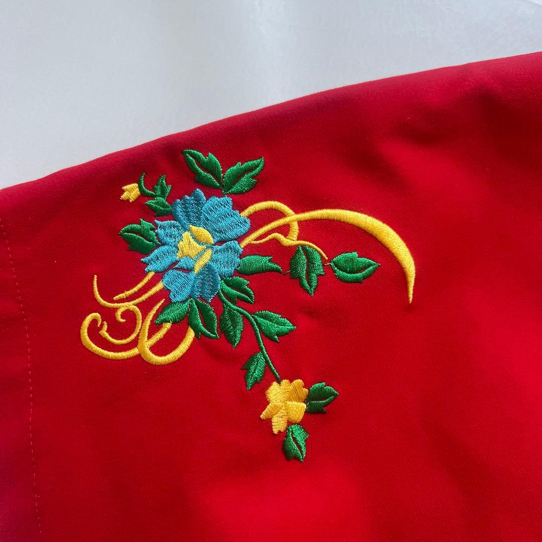 Russeluno ラッセルノ　刺繍　ハーフパンツ　メンズ　ゴルフ　XL 6 赤