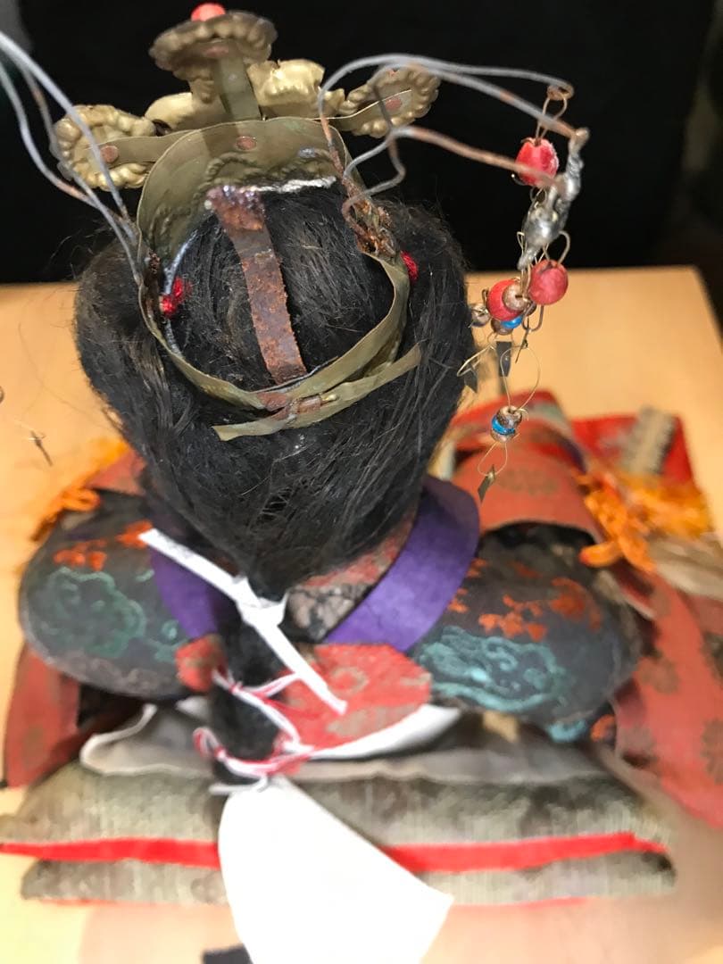 美形瓜顔　雛人形　京都料亭所有の明治期有職親王飾り　大きいサイズ木箱付