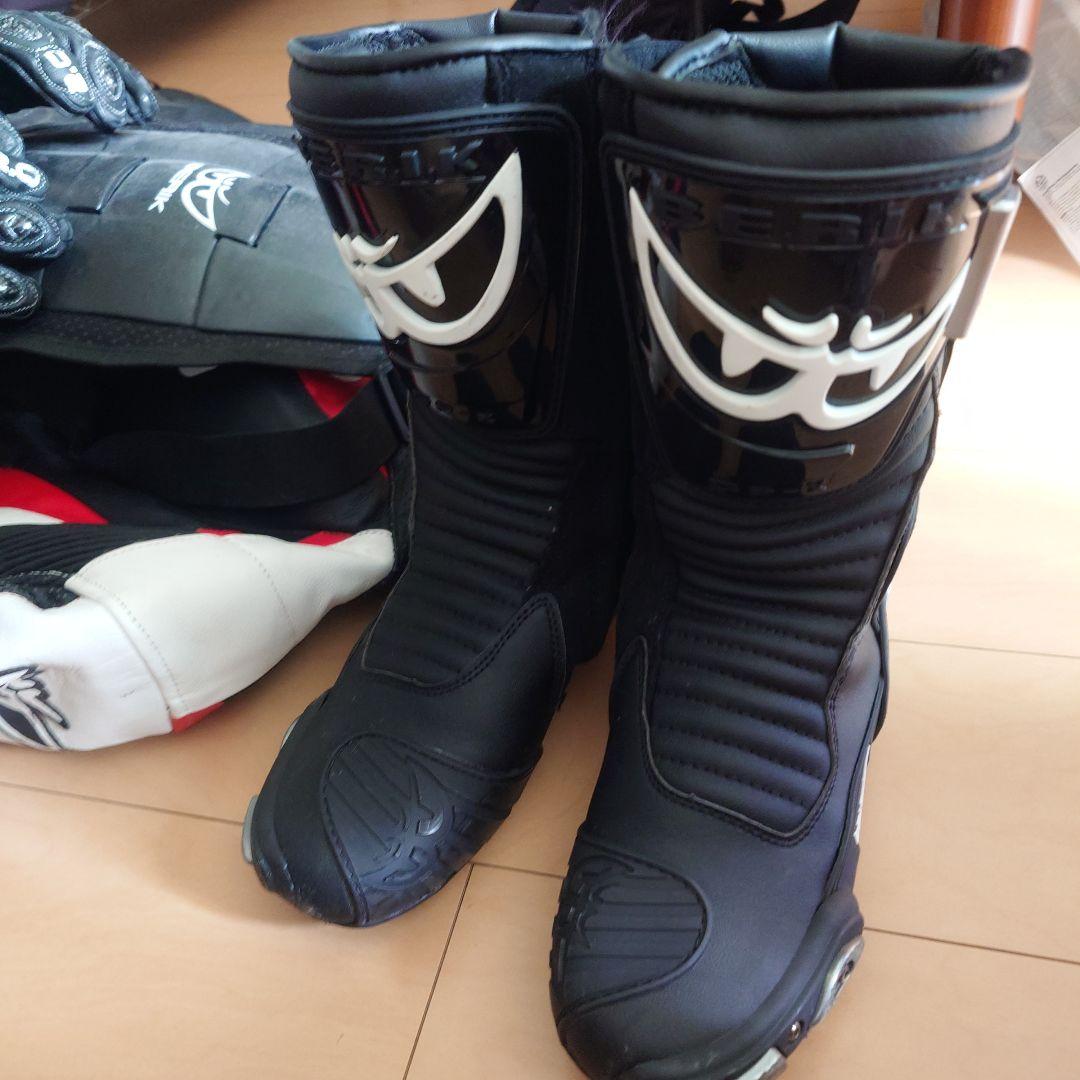 BERIK 革ツナギセット　サイズ48ブーツ41