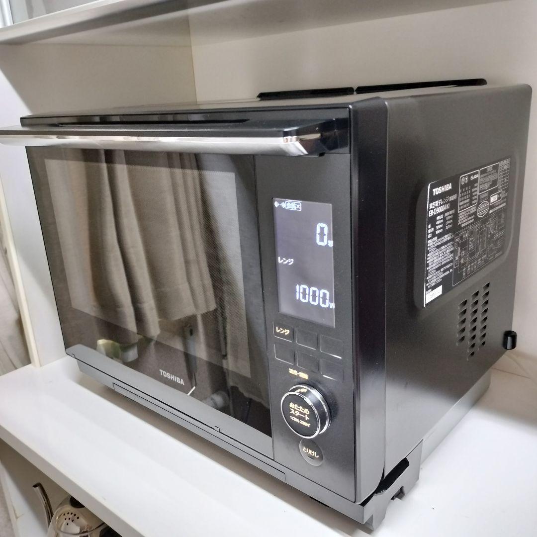 TOSHIBA 石釜オーブンレンジ ブラック ER-D3000A