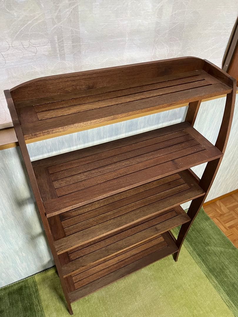 【フォレストバレー】アンティーク　無垢材5段オープンシェルフ