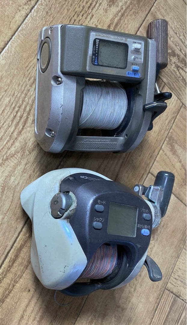 X500CP 両軸電動リール 糸付き..いろいろまとめ 5台