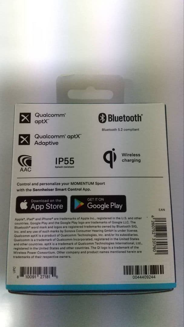 ゼンハイザー ワイヤレスイヤホン MOMENTUM Sport グラファイト