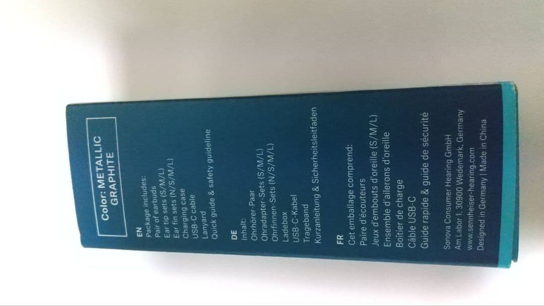 ゼンハイザー ワイヤレスイヤホン MOMENTUM Sport グラファイト