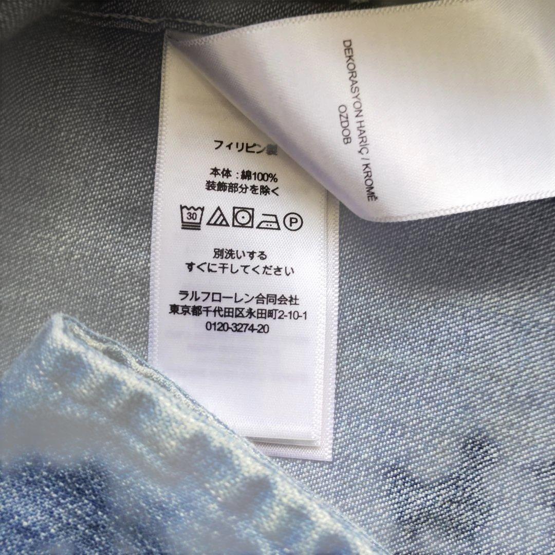 キ*ー様 現行QR ポロラルフローレン デニム＆サプライ ボウタイデニムシャツ