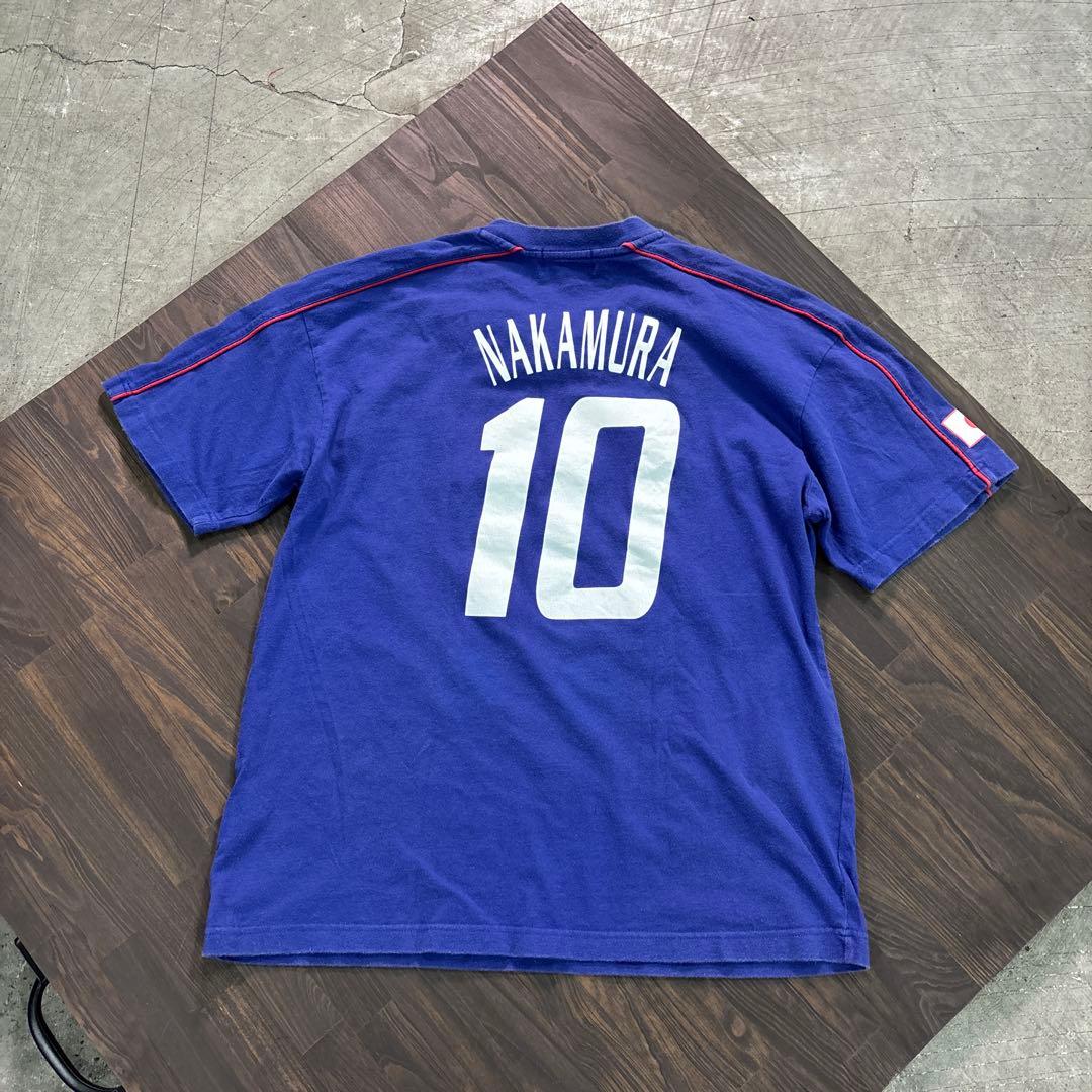 8SM1 JFA サッカーTシャツ　10番中村俊輔　M 日本代表　古着used