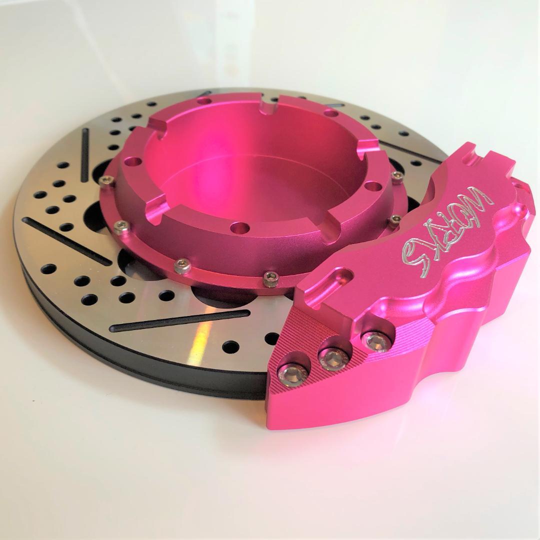 ブレーキキャリパーモチーフの小物入れ アッシュトレー 灰皿 ピンク