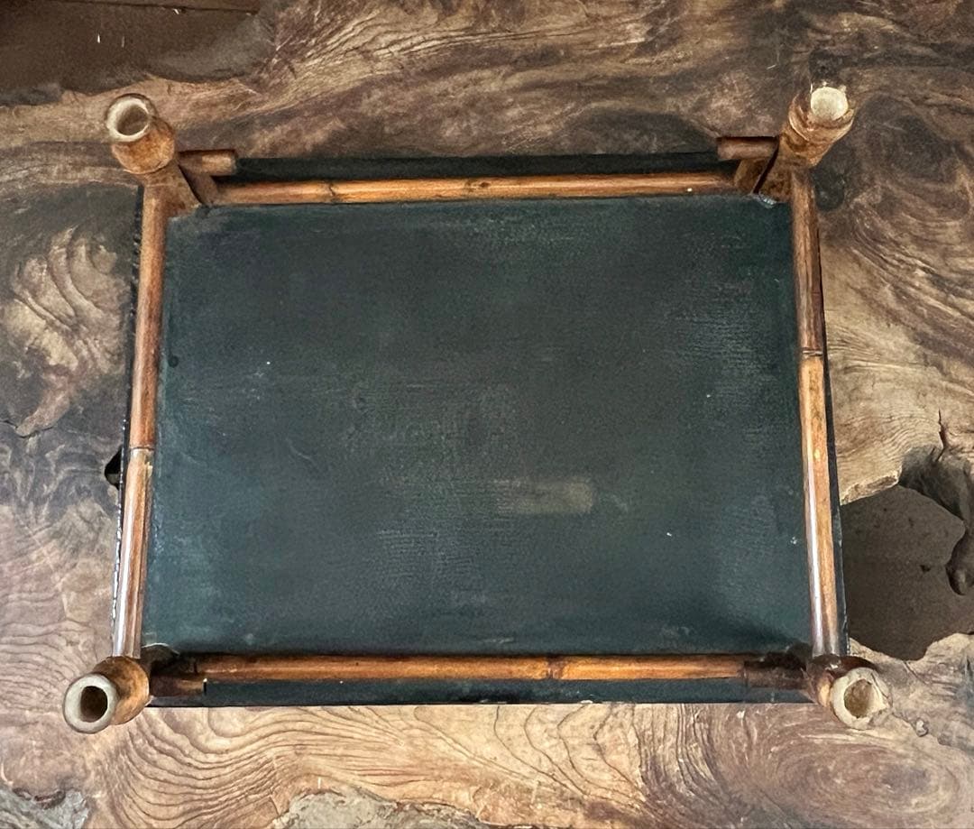 小型 古竹工細工 花台 香台 盆栽台