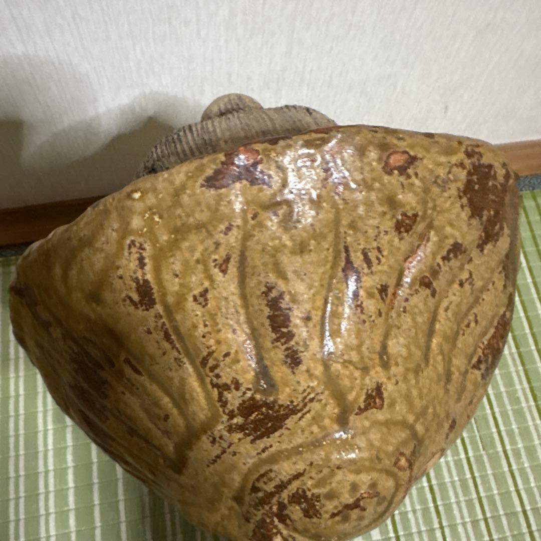 信楽焼　白　たぬき　狸　焼き物　ホワイト　2代　38cm 陶芸　工芸品　置物