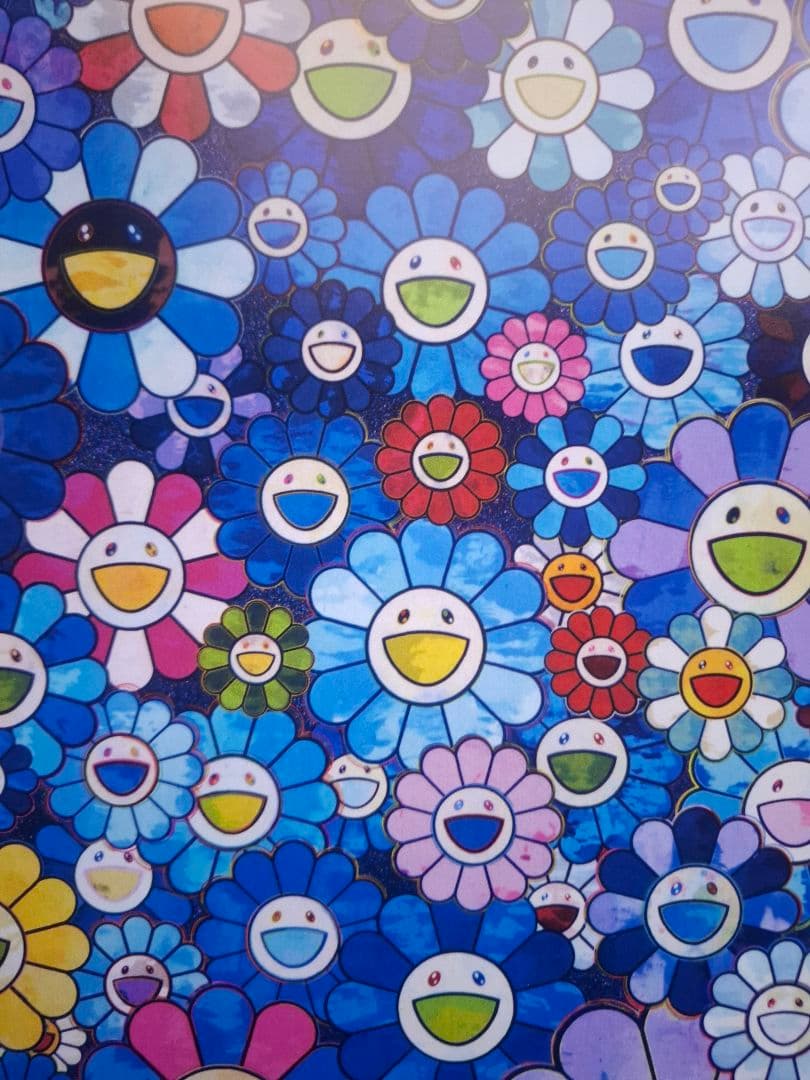 『シャングリラ・ブルー』村上隆作品ポスター　奈良美智　草間彌生