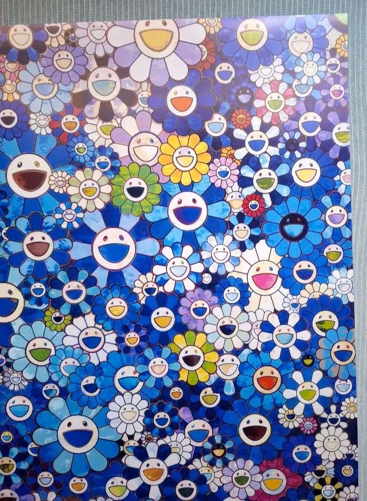 『シャングリラ・ブルー』村上隆作品ポスター　奈良美智　草間彌生