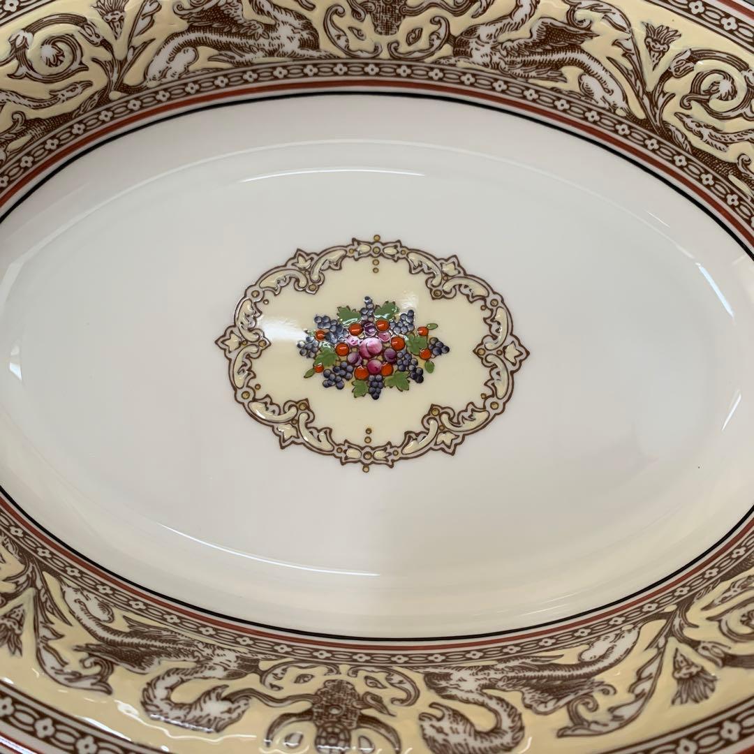 ビンテージ未使用　ウェッジウッド　フロレンティーン　アイボリー　オーバル皿カレー