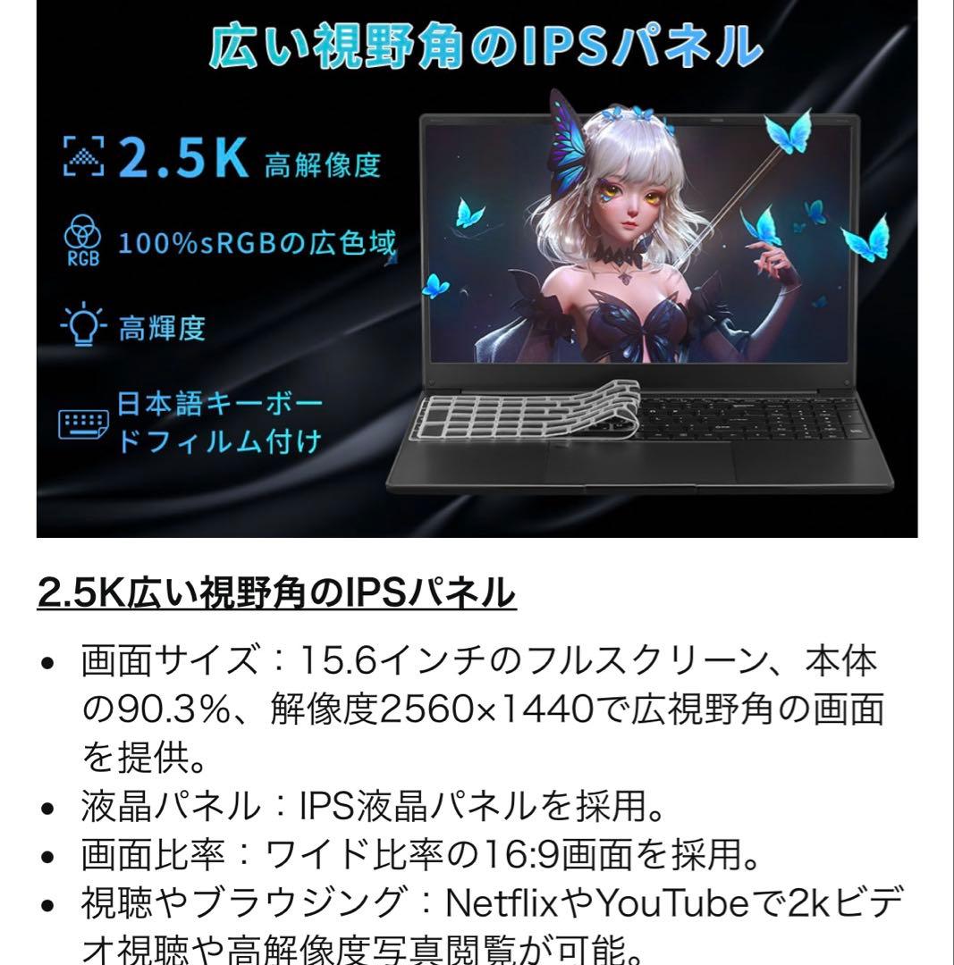 ノートパソコン 15.6型 / Windows11Pro＆MS