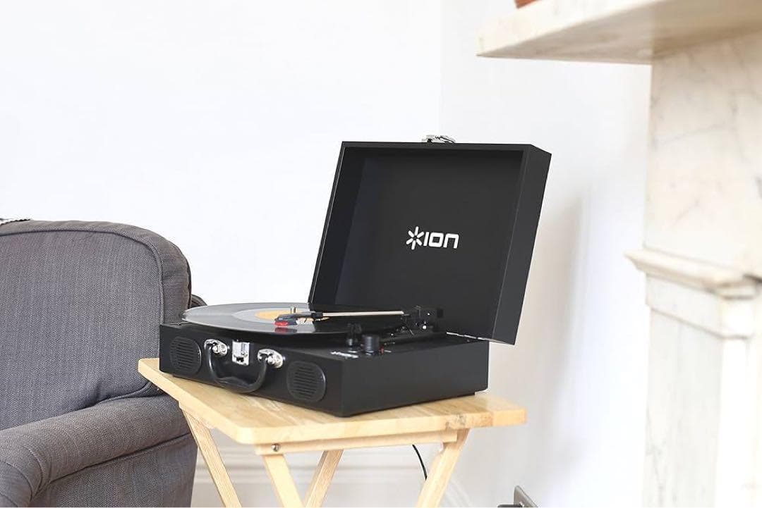 レコードプレーヤー　レトロ　スピーカー内蔵