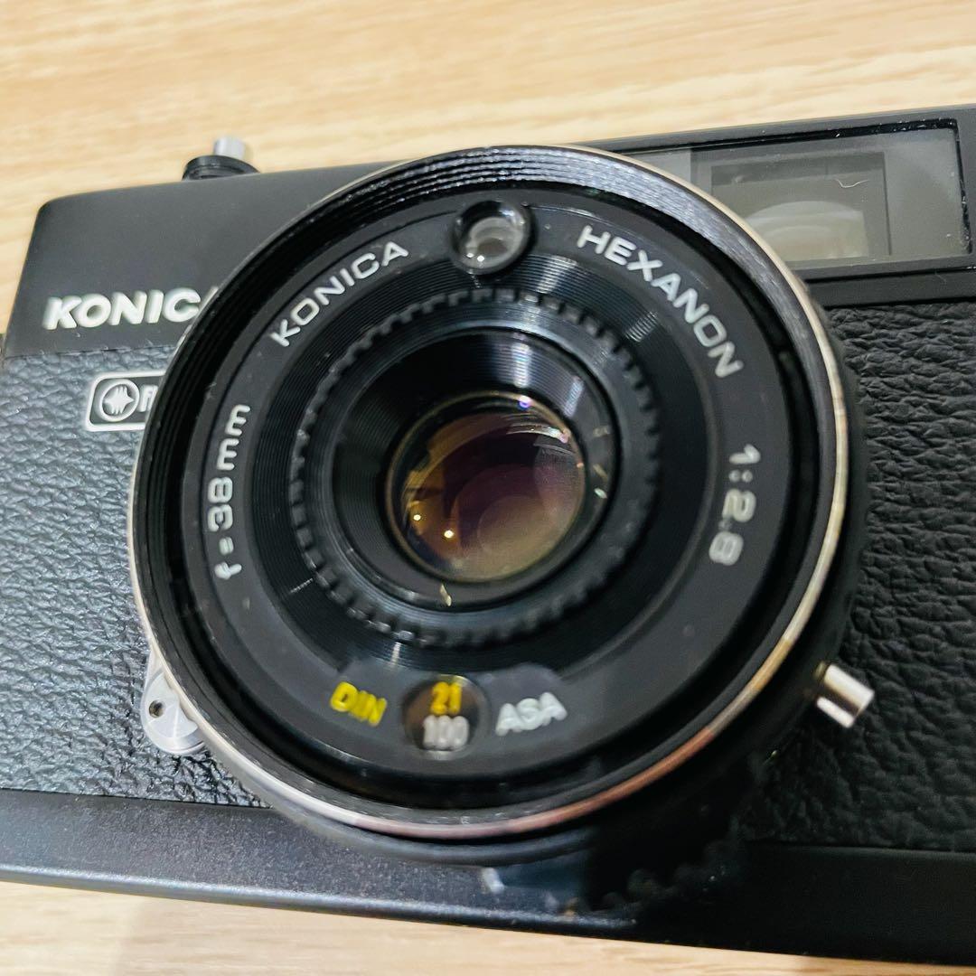 美品 シャッター◯ KONICA コニカ C35 Flashmatic ブラック