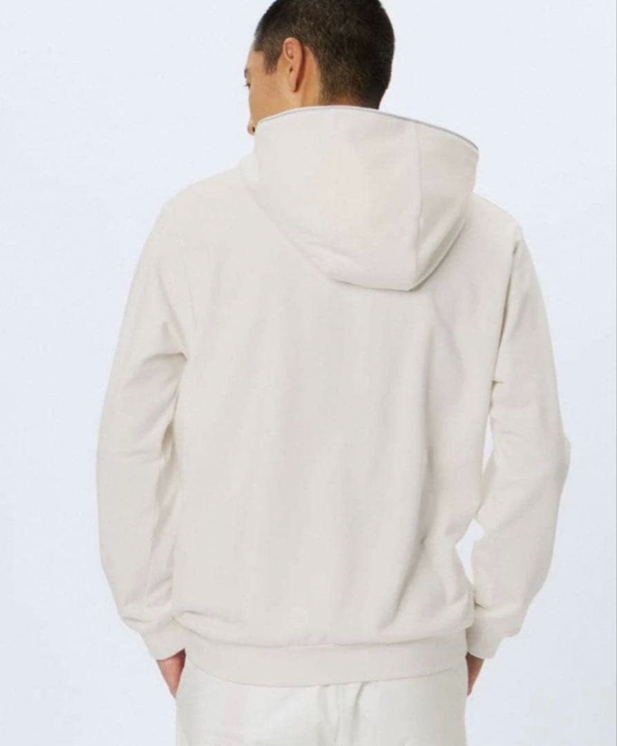 未使用＆GOLF バックグリッドフリース プルパーカL
