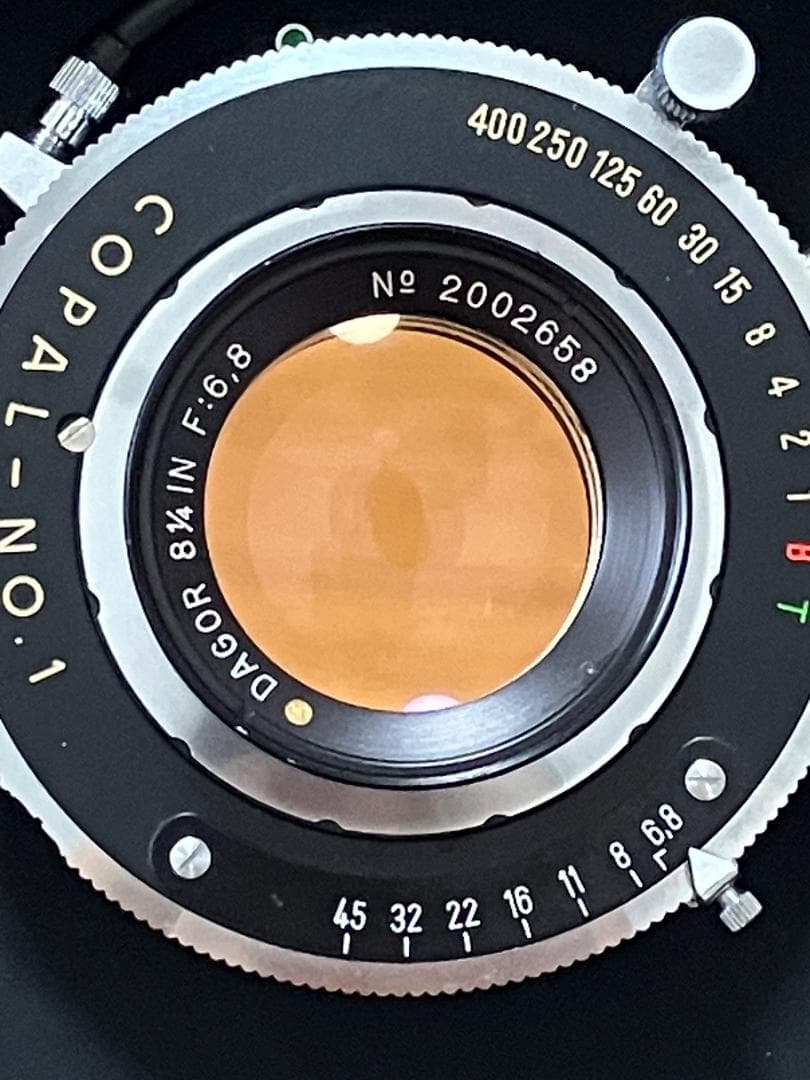 フィルムカメラ DAGOR 81/4 F:6.8 Gold Dot COPAL-NO.1