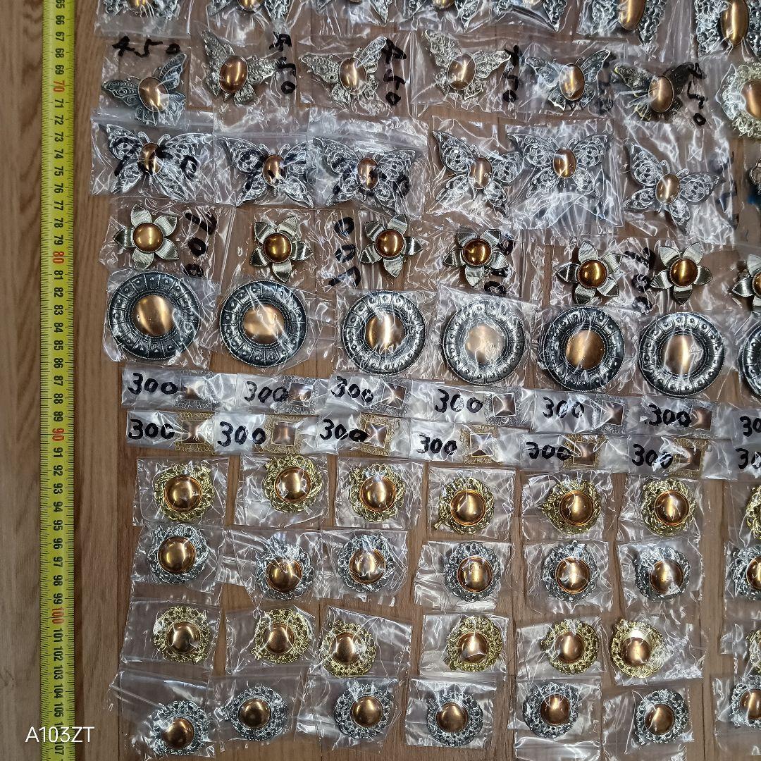 未使用 七宝焼 材料 ブローチ ペダントトップ 420個 まとめて