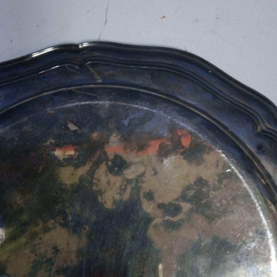 5120）クリストフル　２２ｃｍプレート・皿　／銀メッキ