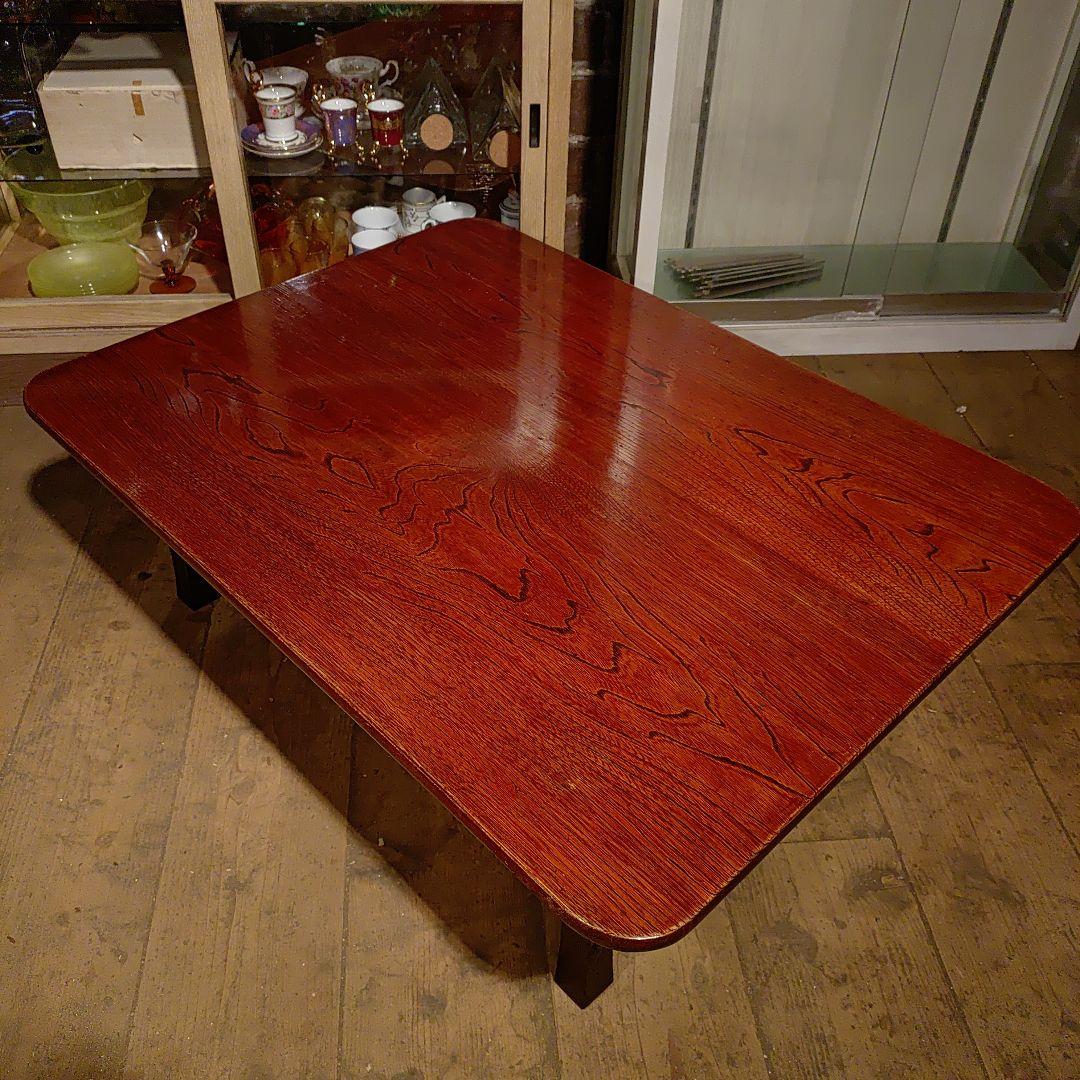 希少サイズ　特大　折りたたみテーブル　ちゃぶ台　ビンテージ　昭和レトロ