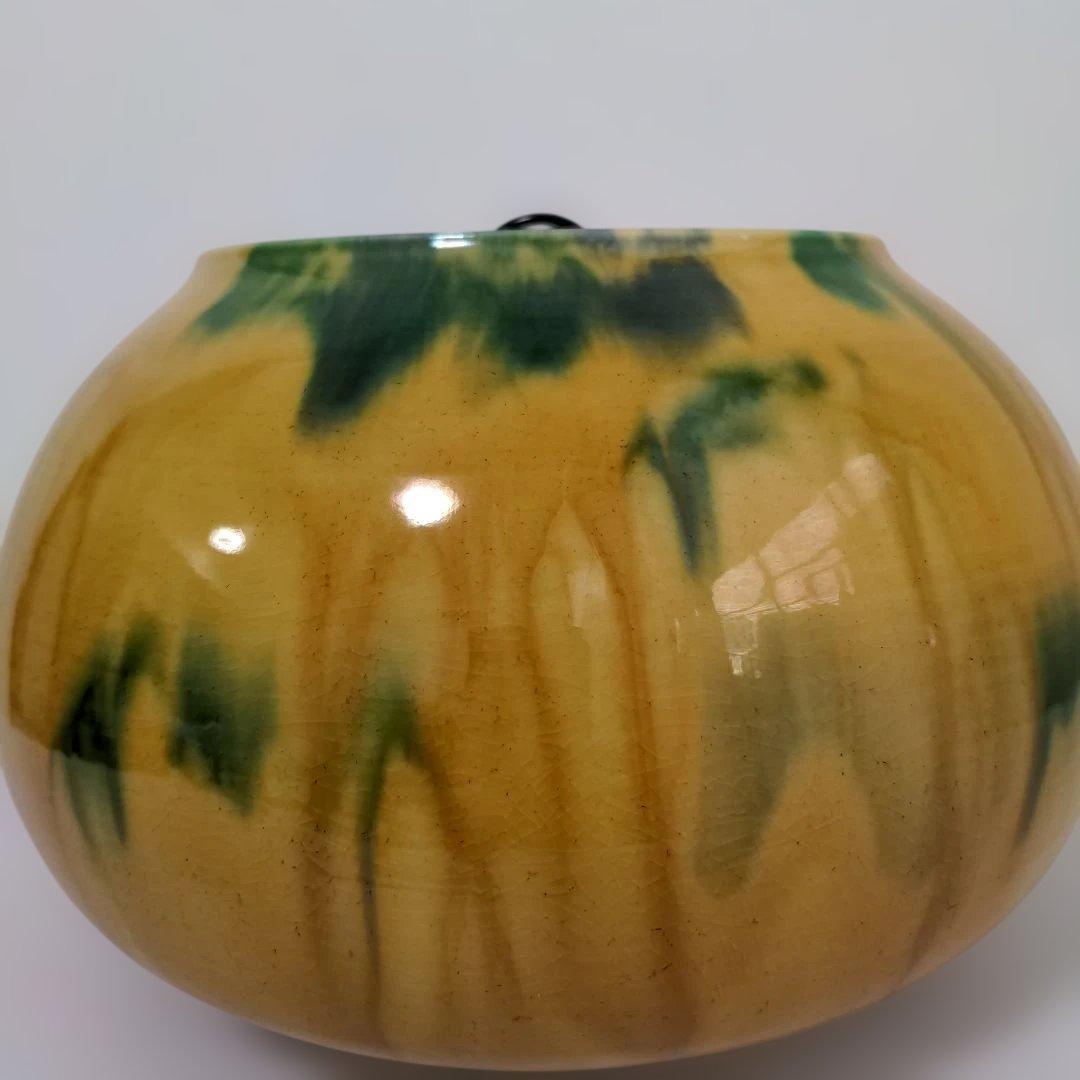 【超美品】五代 中村秋塘 作 九谷焼「三彩」 水差　茶道具