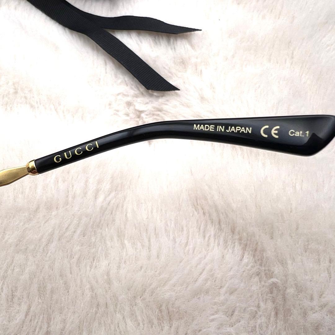 極美品✨GUCCI サングラス GG0595S ゴールド ブラック系