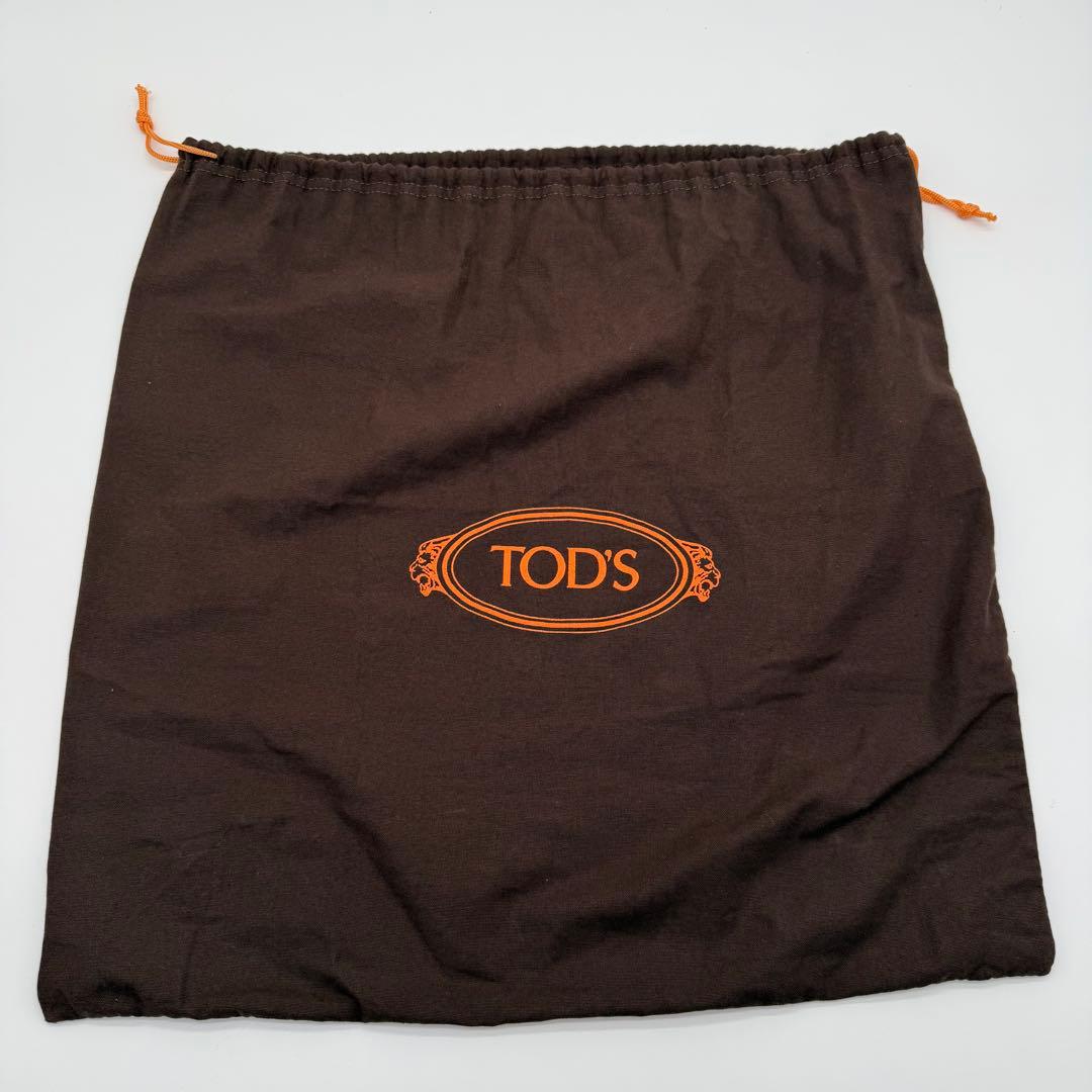 TOD'S トッズ Dスタイリング 刺繡 レザー 本革 2way ハンド バッグ