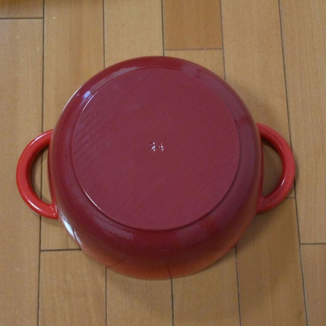 ココット ZWILLING ECOTTE 24 cm 赤　鋳鉄鍋　両手鍋