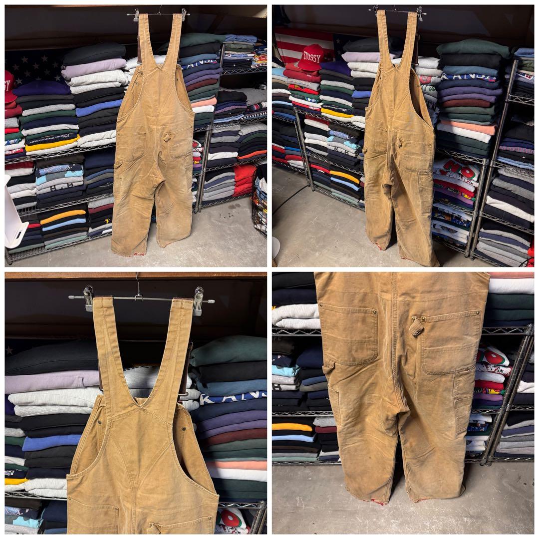 ボロ USA製 90s carhartt カーハート オーバーオール ダブルニー
