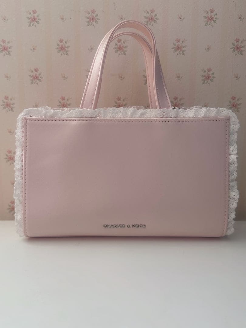 CHARLES & KEITH Raina レイナ レーストリム トートバッグ