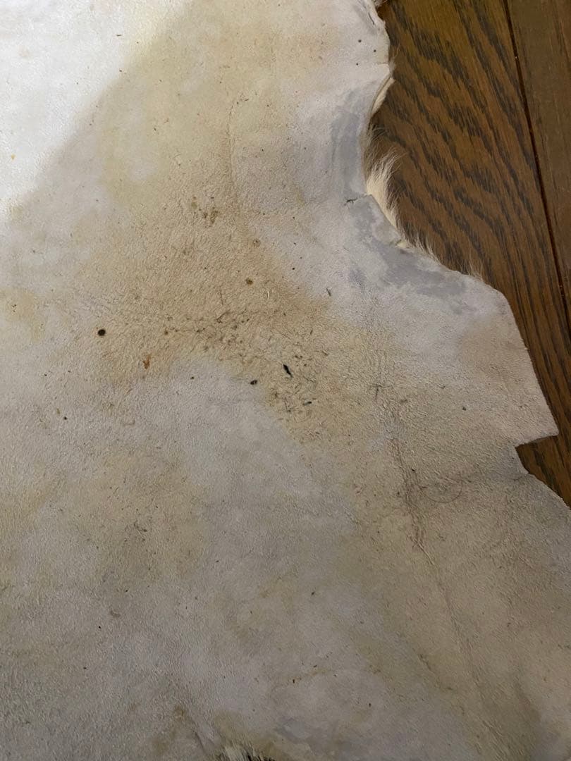 天然皮革 牛毛皮 レザー カーペット ラグマット　カウハイド　カウラグ