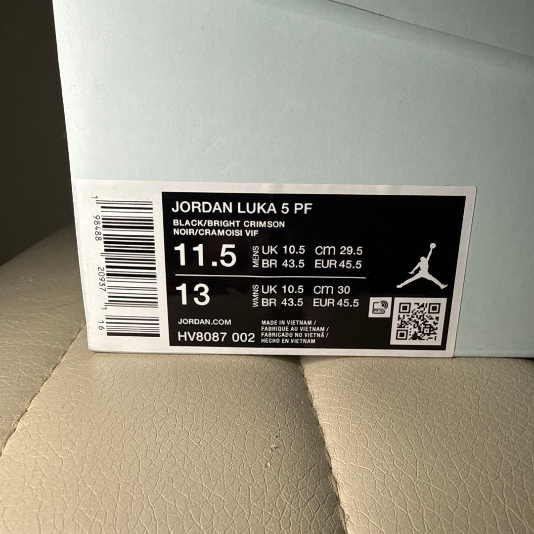 【1回2時間のみ使用】JORDAN LUKA5 29.5cm