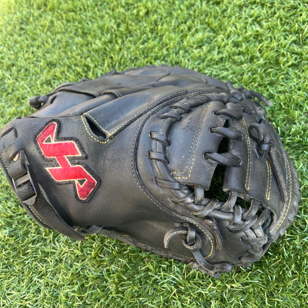 少年用軟式　キャッチャーグローブ 黒