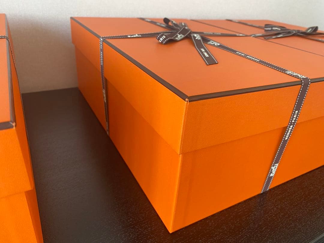 HERMES エルメス 空箱 & リボン 3セット 25.5×38×13.5