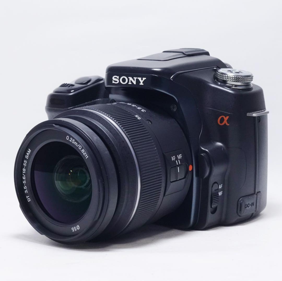 動作確認済 美品 SONY DSLR-A100 α100 18-55mm レンズ