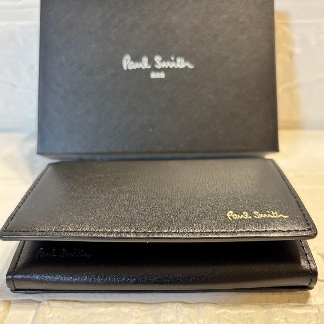 ✨Paul Smith シティエンボス　名刺入れ　新品未使用品　ブラック