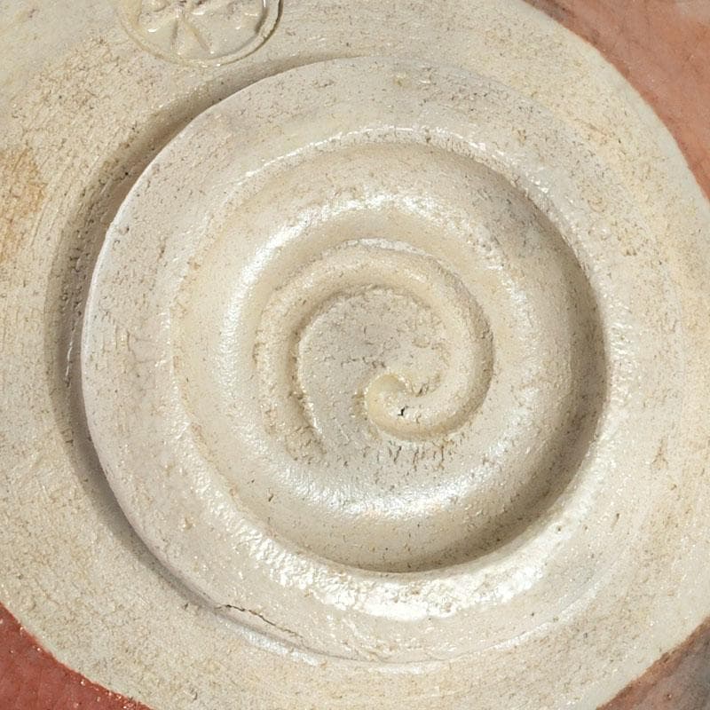 茶道具　赤楽茶碗　平茶碗　仕覆付　時代箱　V　9445