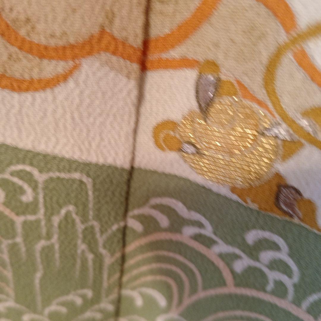 アンティーク　五つ紋　花嫁衣装　振り袖　引き振り袖　正絹　保管品