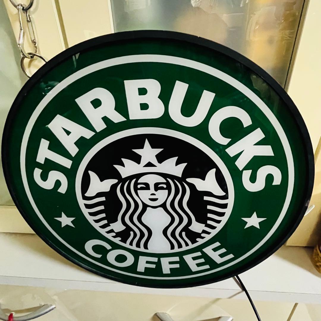 スタバ 電飾 看板 ネオンサイン 壁飾り ランプ レトロ ライト アメリカン雑貨