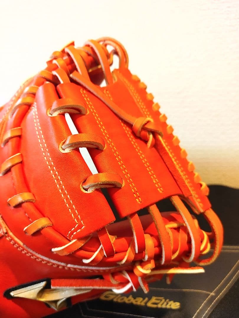 未使用　ミズノ　硬式　グローバルエリート　キャッチャー　スプレンディッドオレンジ