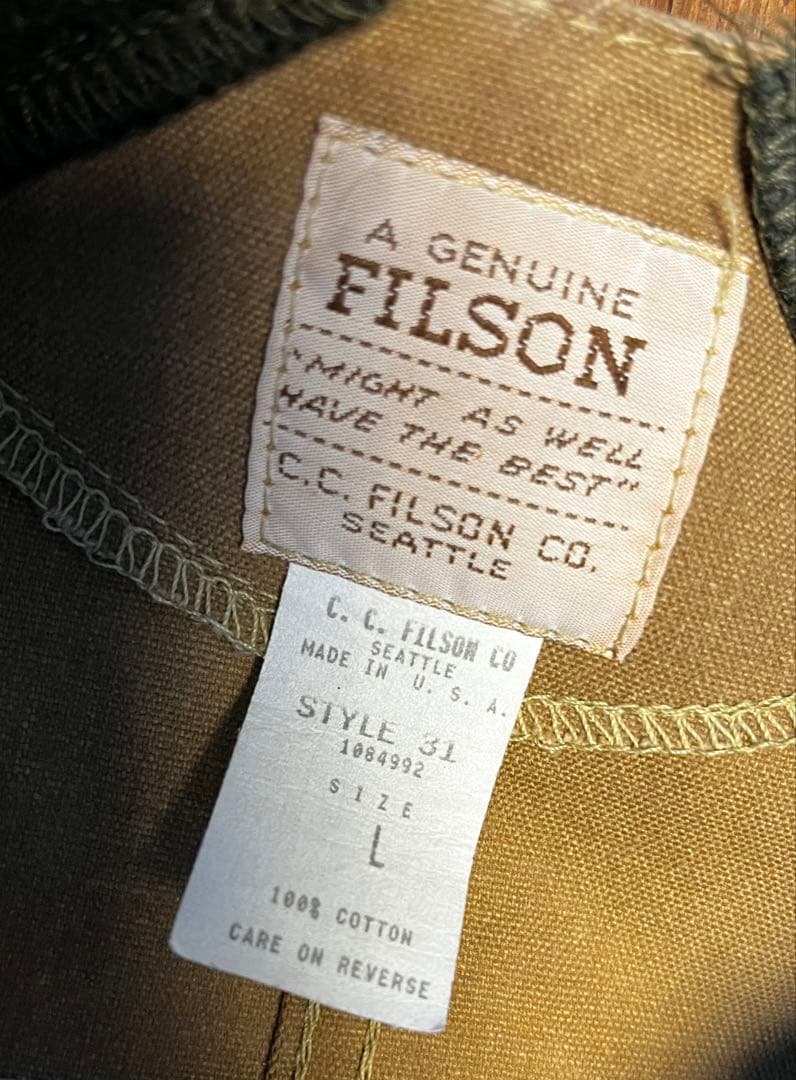 専用★ビンテージ1990's? \"FILSON\" フィルソン ハンティングベスト