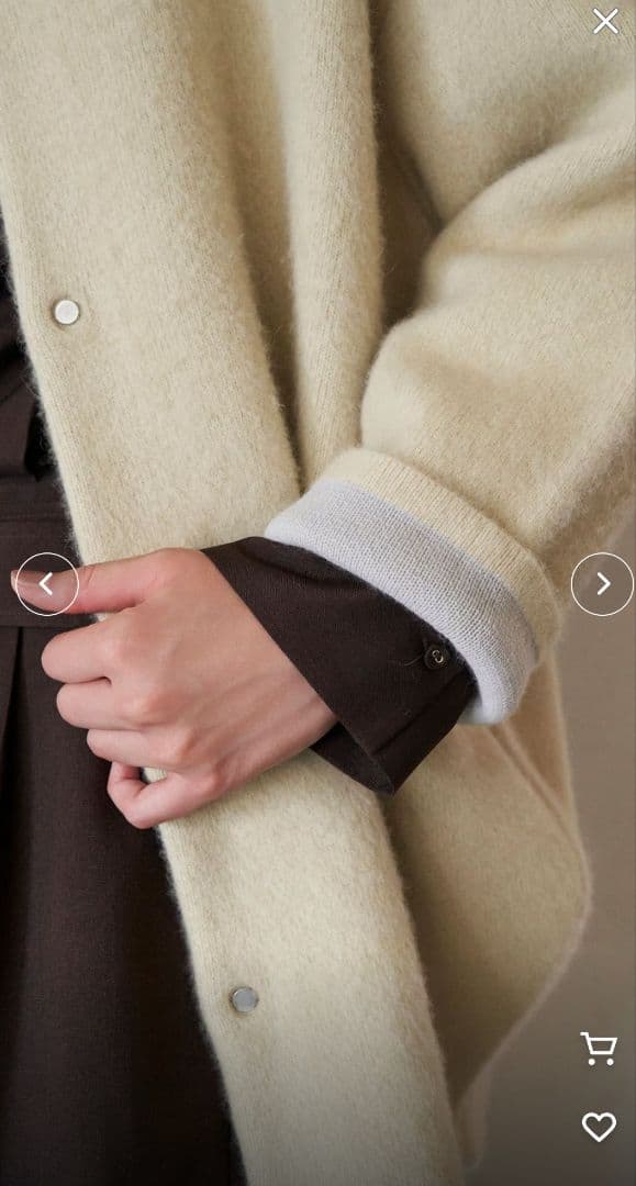 2025ELENDEEK CNラクーンミックスダブルカーディガン