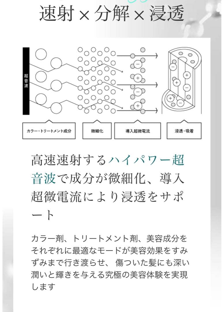#YA-MAN Lattractions コーム型美容器