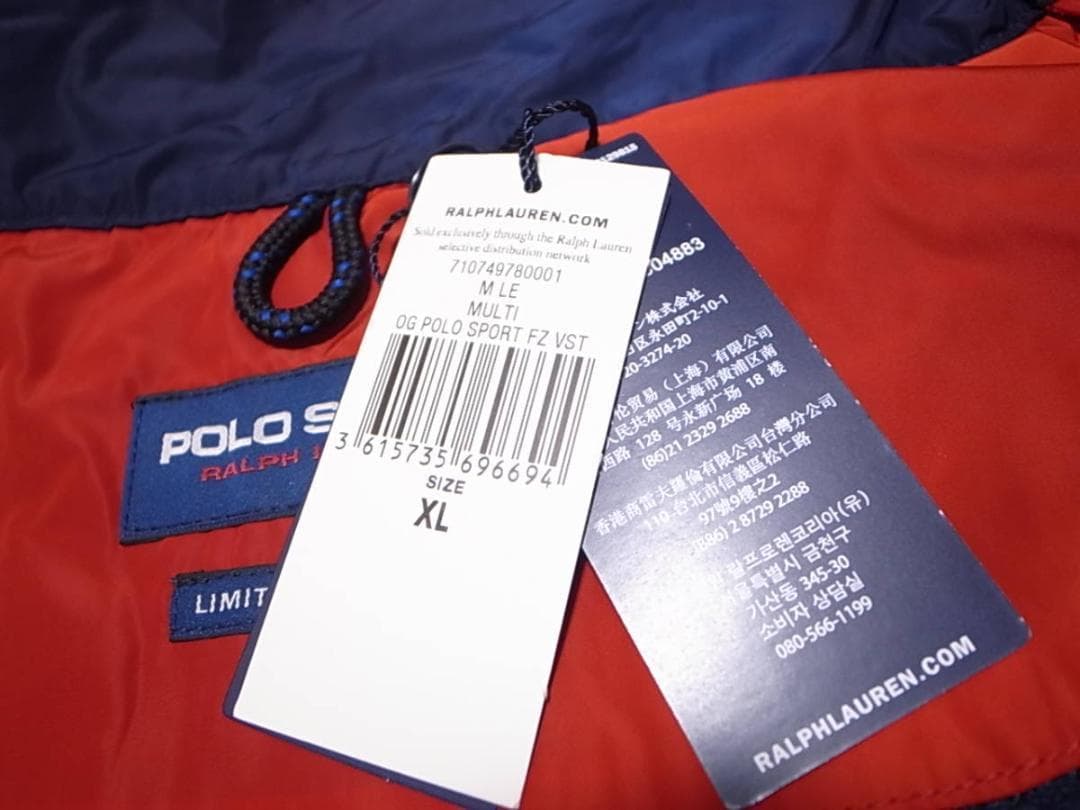 復刻ポロスポーツOG FZ VESTベストXL新品LIMITED EDITION