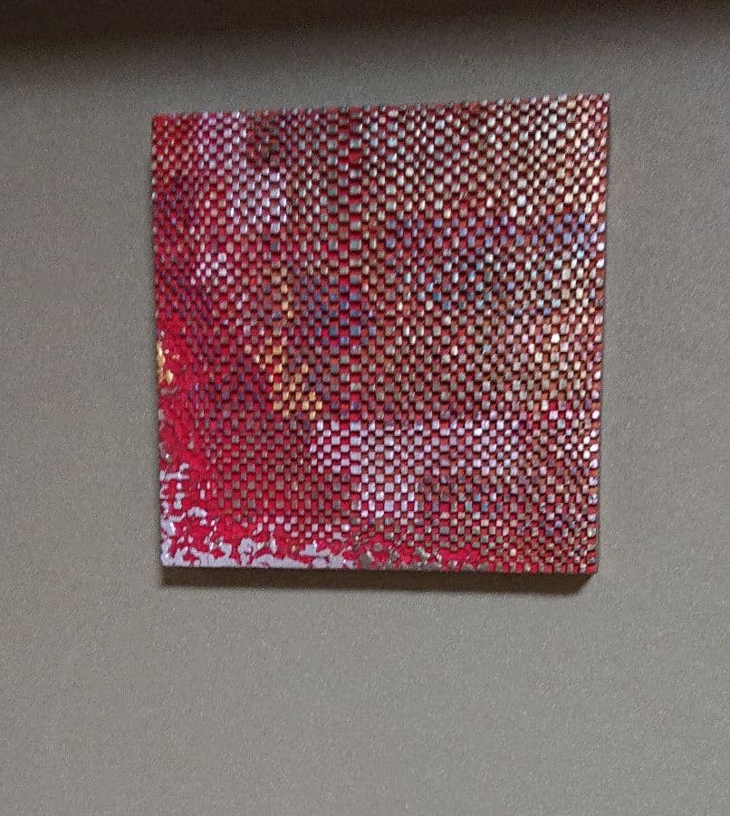 日本画/堤進の小品です。「相転移/そうてんい 時空の織り物#5」S0号