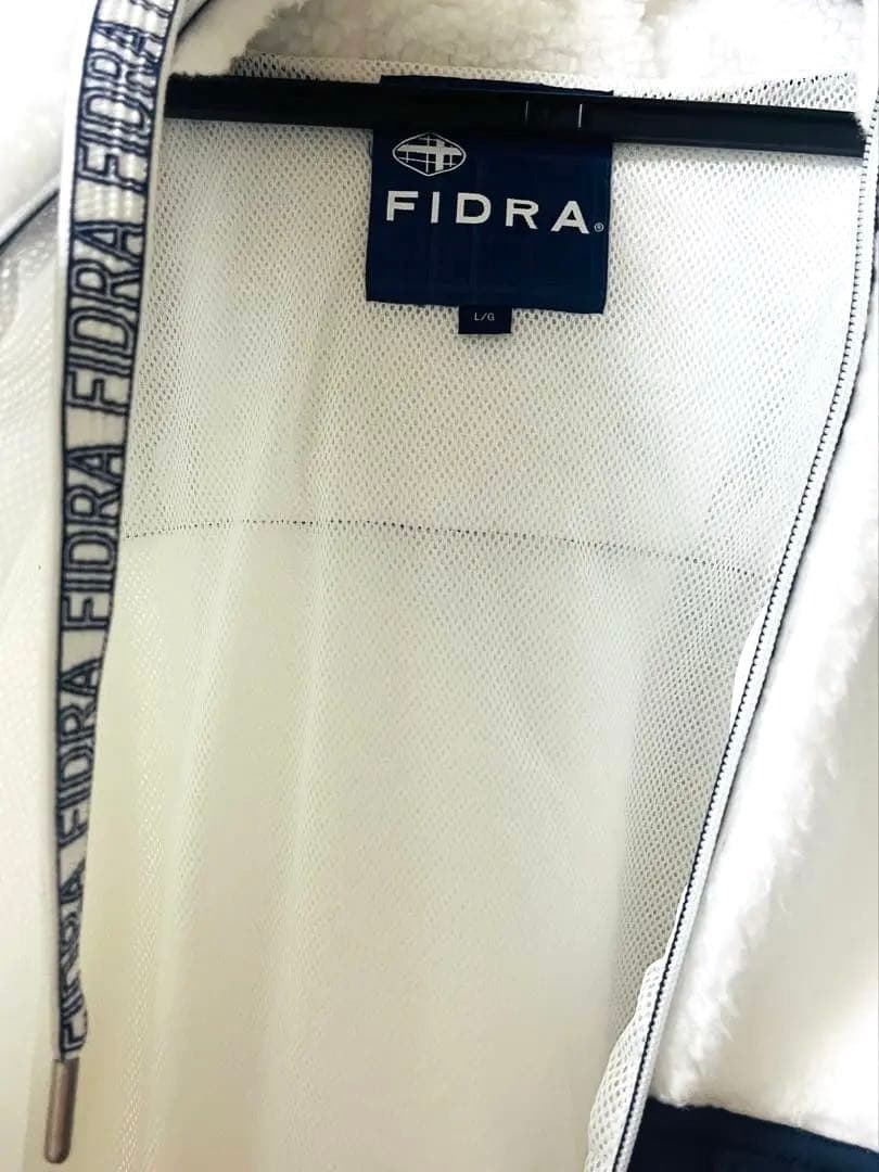 【美品】フィドラ（FIDRA）ゴルフウェア防寒 保温 ボアジャケットレディースL
