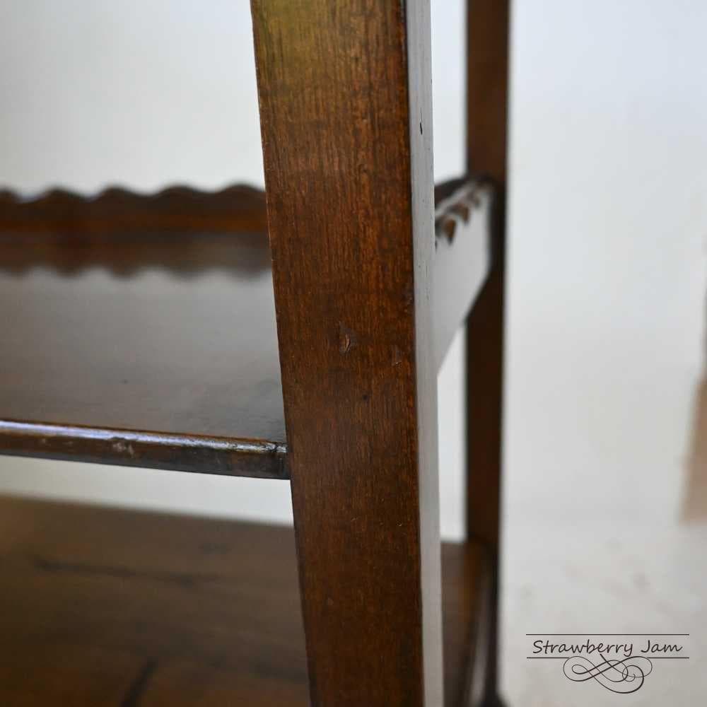 L3501-93 英国アンティーク オーク ワゴン 収納 トローリー イギリス