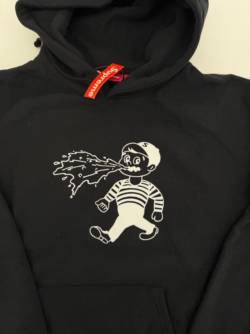 新品未着用　Supreme run パーカー　黒　Lサイズ　スウェット