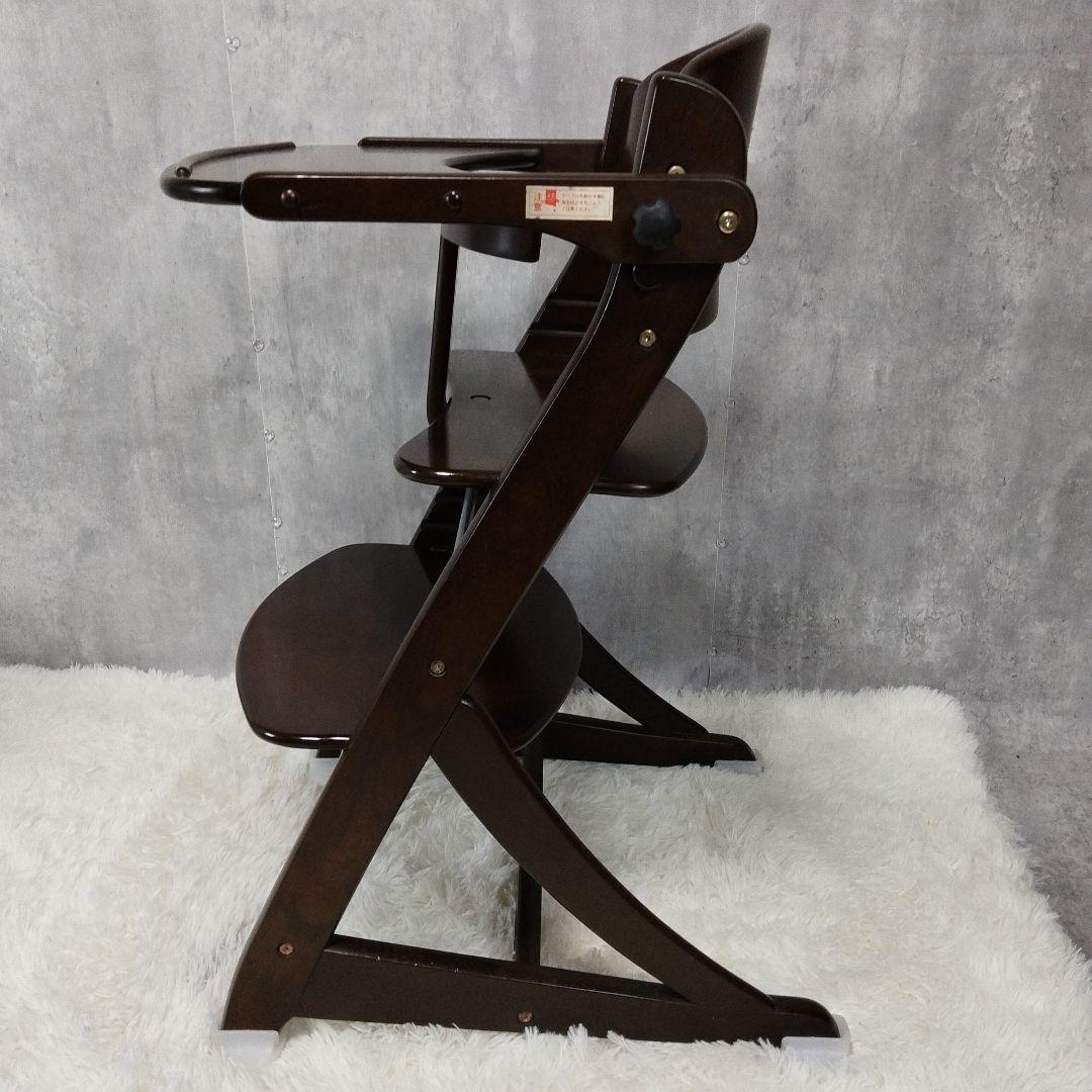 【美品】大和屋　すくすくチェア　イーエヌ　テーブルガード　ダークブラウン