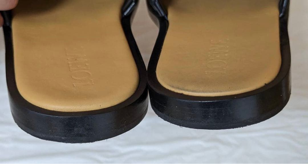 【美品/箱付き】LOEWE アナグラム ウーブンスライド サンダル24cm